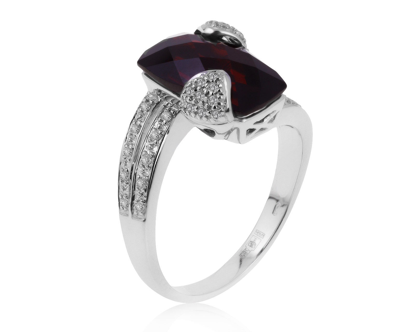 Потрясающее золотое кольцо с гранатом 5.75ct 160721/1