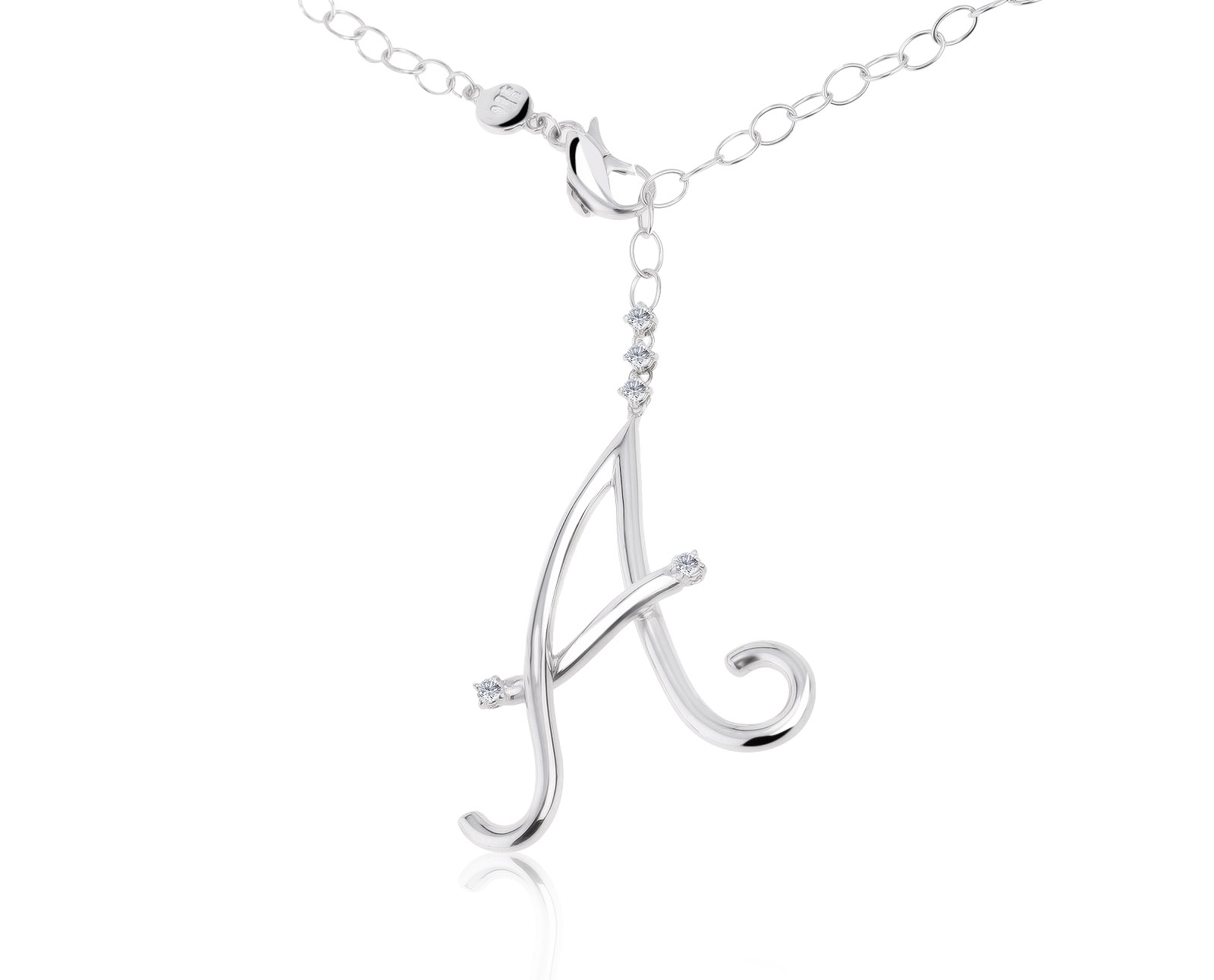 Оригинальное золотое колье с бриллиантами 0.30ct Fani 260721/1