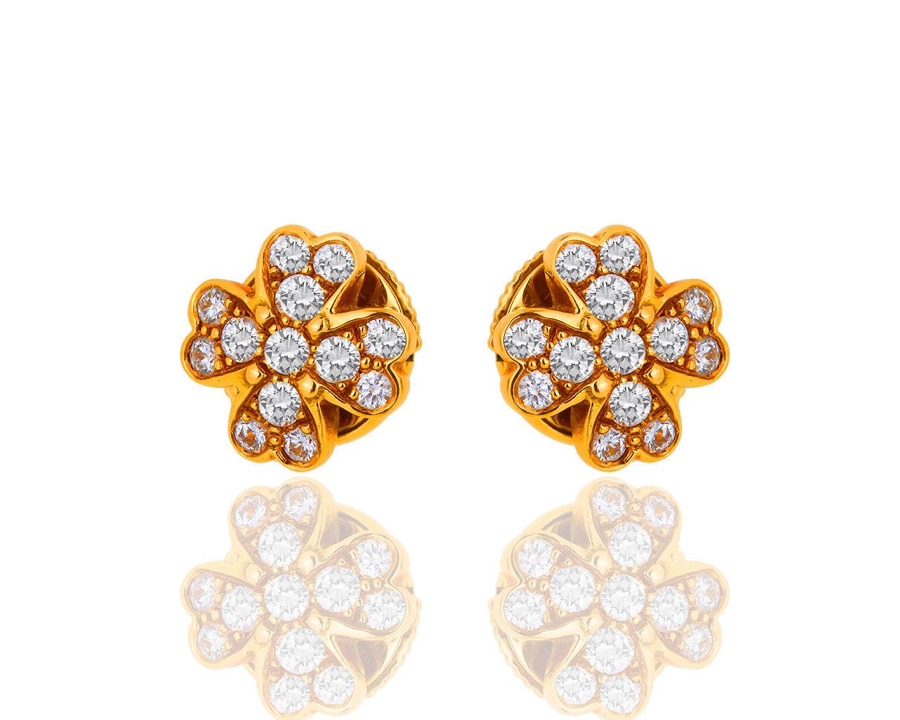 Золотые серьги с бриллиантами 0.36ct Chopard 050119/4