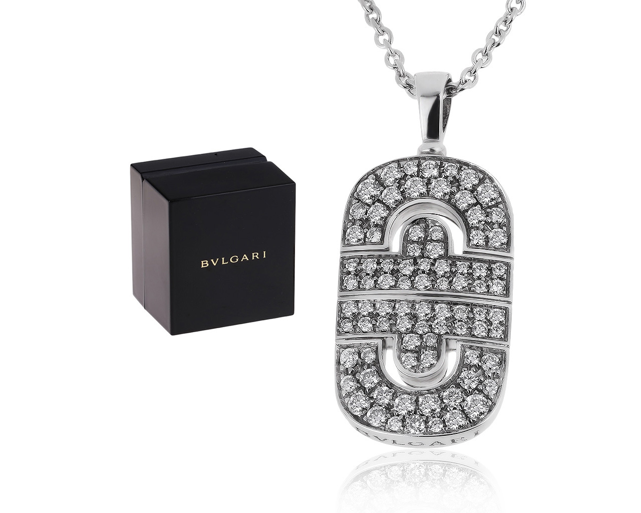 Оригинальный золотой кулон с бриллиантами 1.05ct Bvlgari