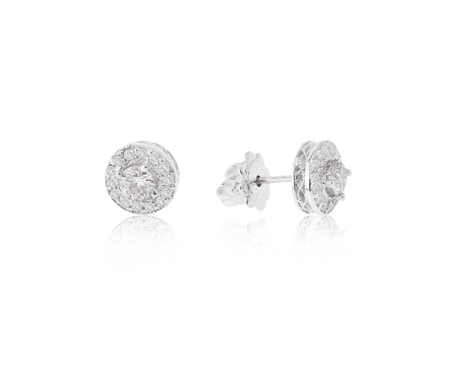 Золотые серьги с бриллиантами 0.58ct 200523/8