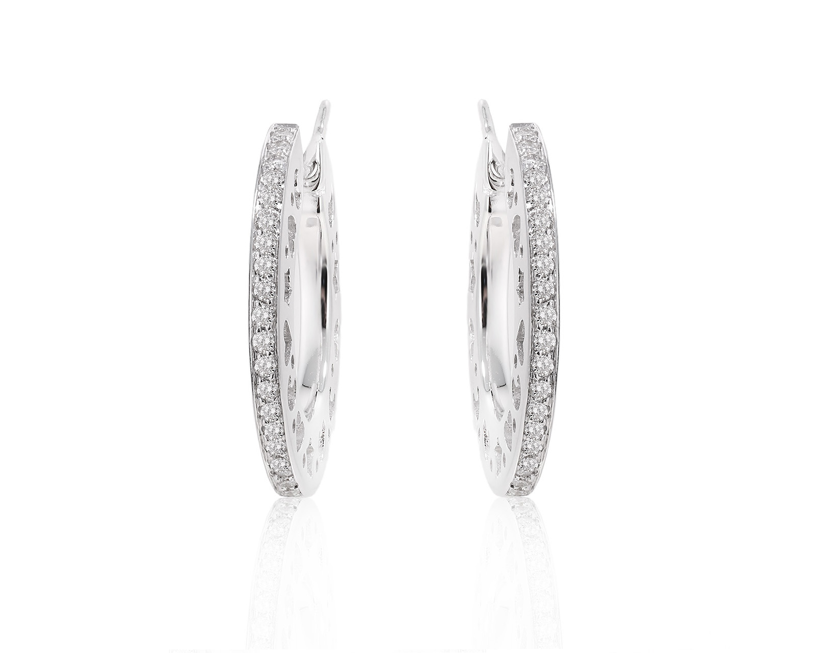 Оригинальные золотые серьги с бриллиантами 0.32ct Pasquale Bruni