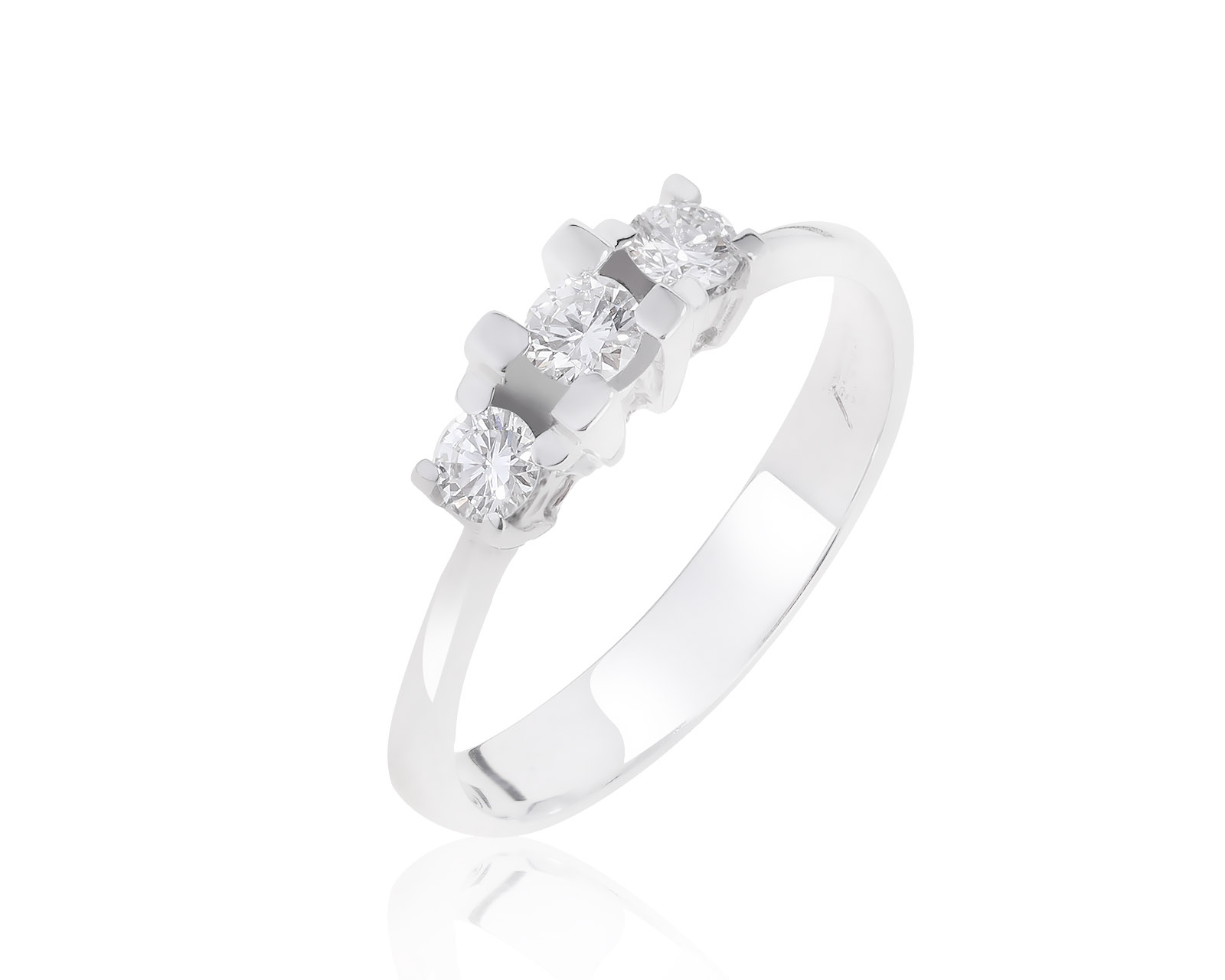 Изысканное золотое кольцо с бриллиантами 0.32ct 250222/11