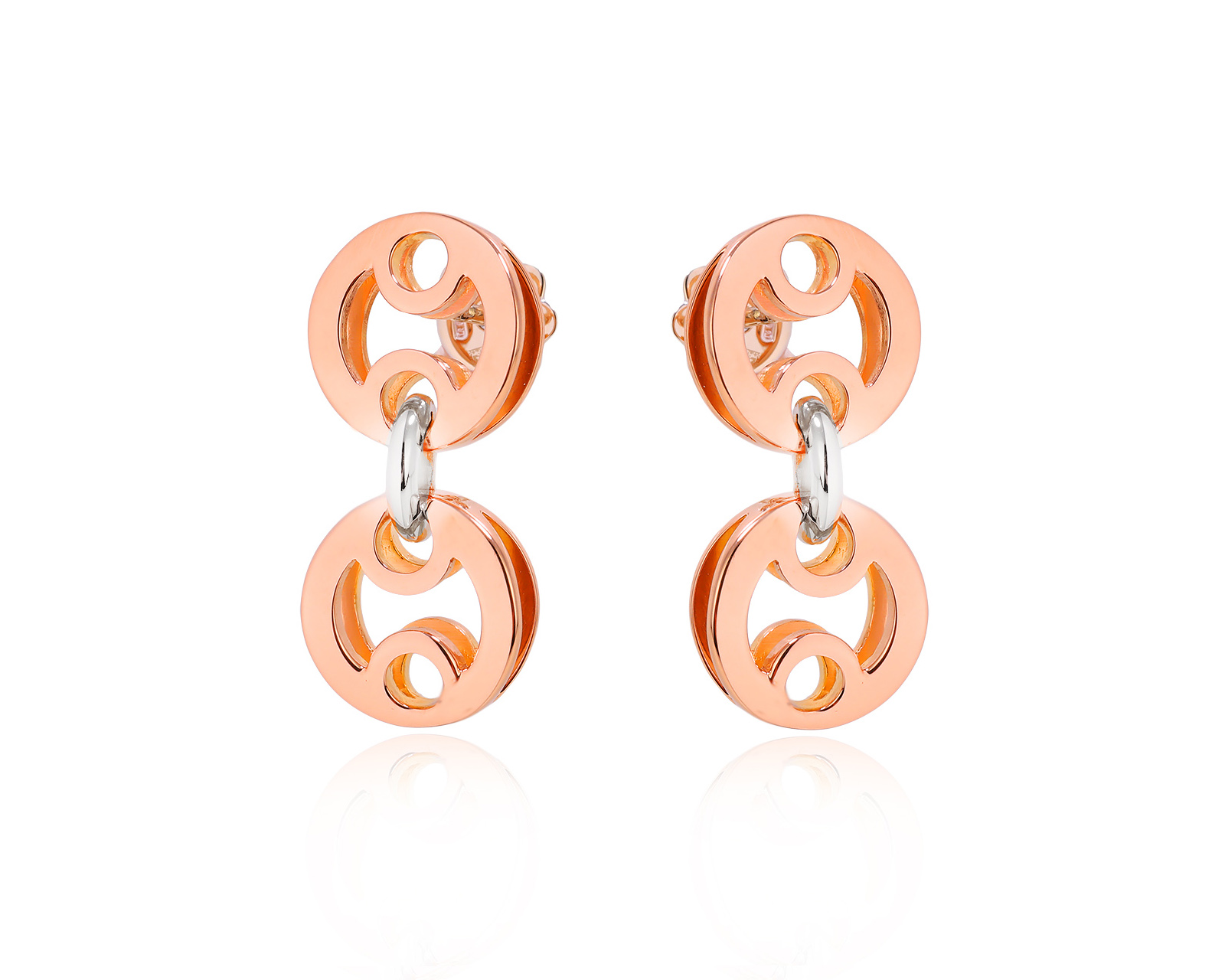 Оригинальные золотые серьги с рубинами 0.02ct Roberto Coin 041124/3 Оригинальные золотые серьги с рубинами 0.02ct Roberto Coin 041124/3