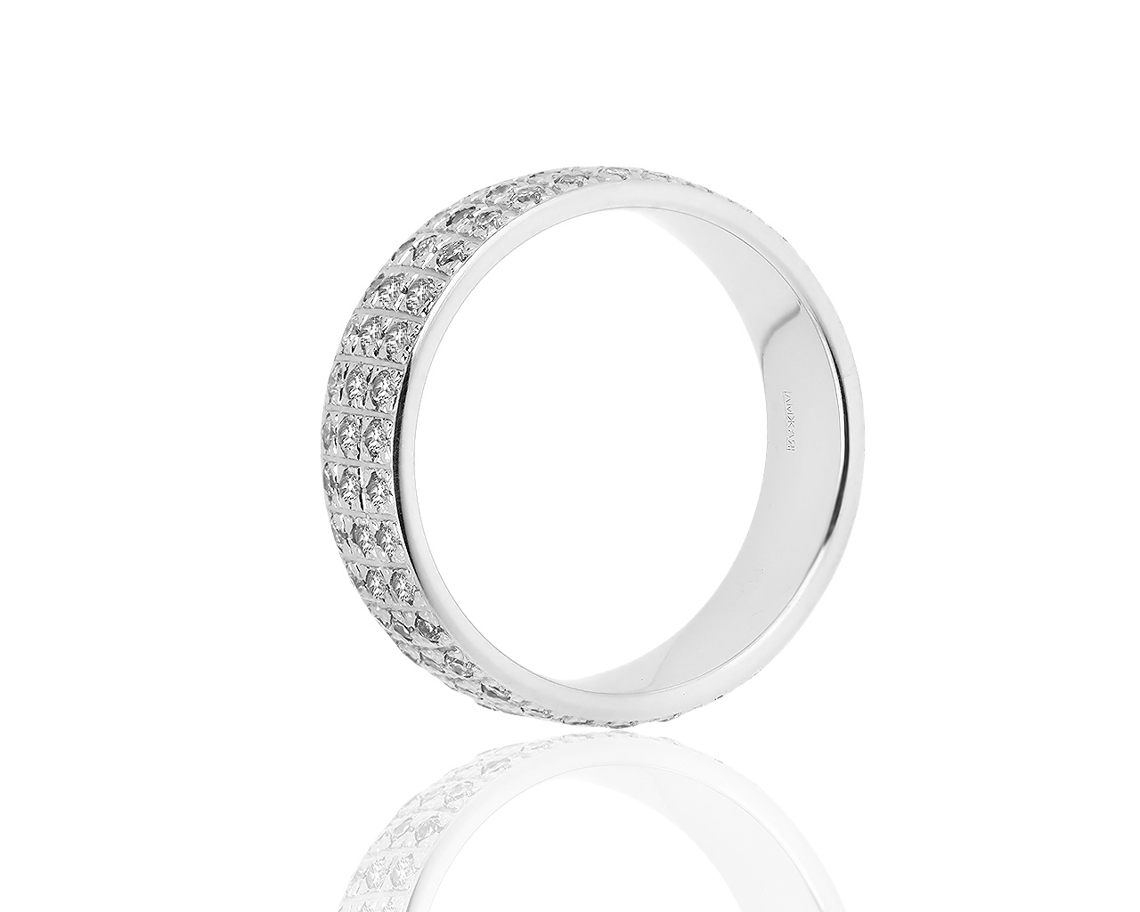 Праздничное золотое кольцо с бриллиантами 0,71ct
