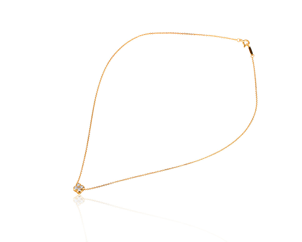 Оригинальный золотой кулон с бриллиантами 0.23ct Tiffany&Co