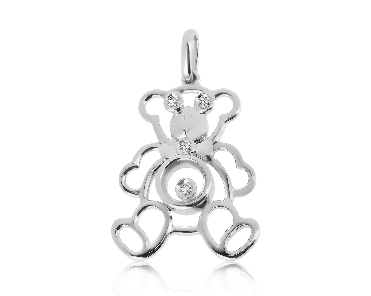 Стильный золотой кулон с бриллиантами 0.05ct 180819/1