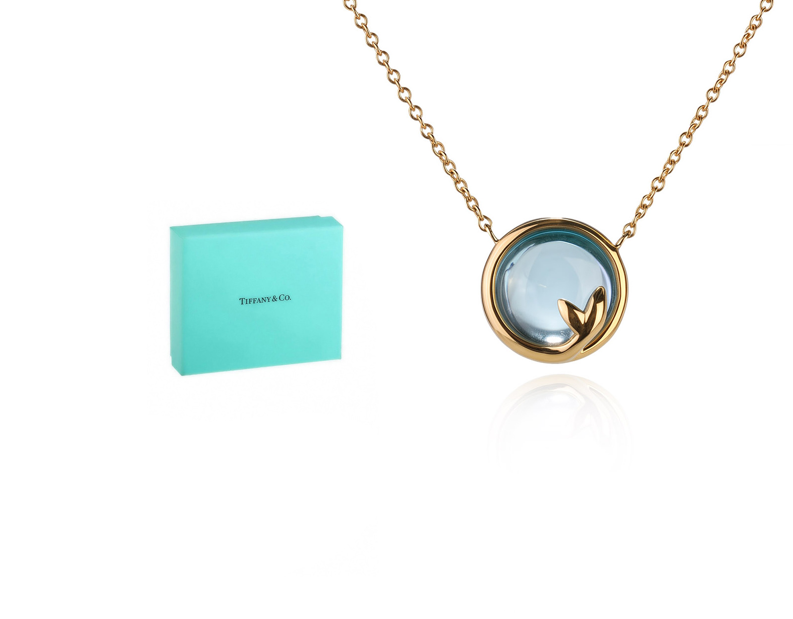 Оригинальное золотое колье Tiffany&Co Paloma Picasso Olive Leaf