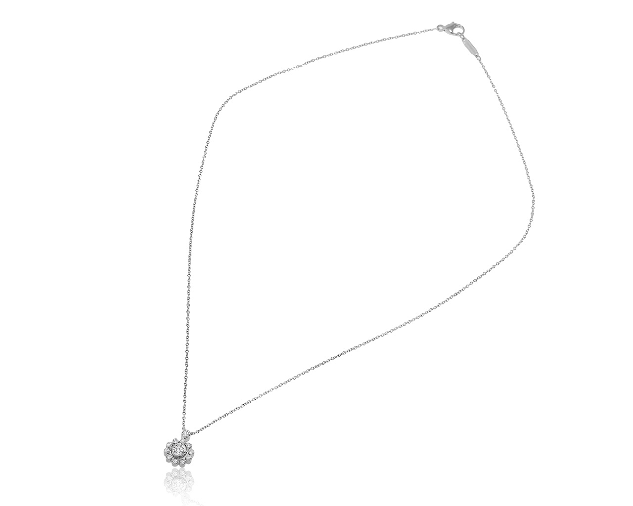 Оригинальный платиновый кулон с бриллиантами 0.37ct Tiffany&Co