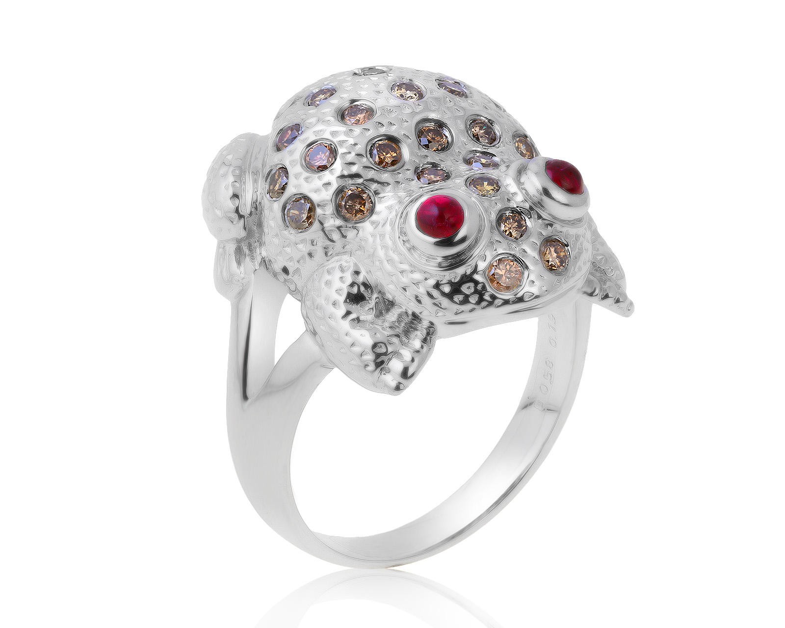 Стильное золотое кольцо с бриллиантами 0.85ct 250621/1 Стильное золотое кольцо с бриллиантами 0.85ct 250621/1