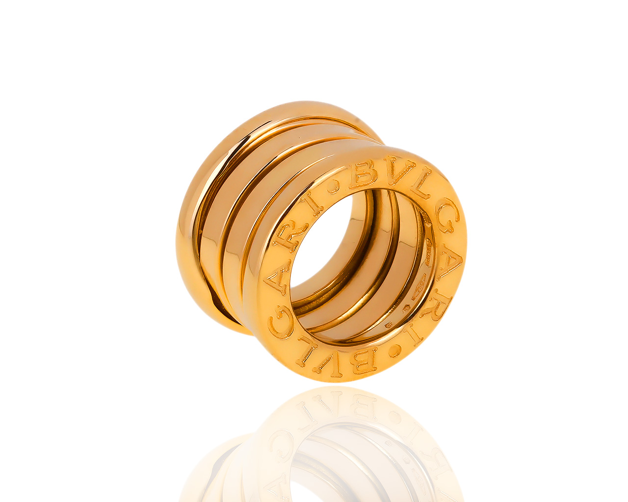 Оригинальный золотой кулон Bvlgari B.Zero 1