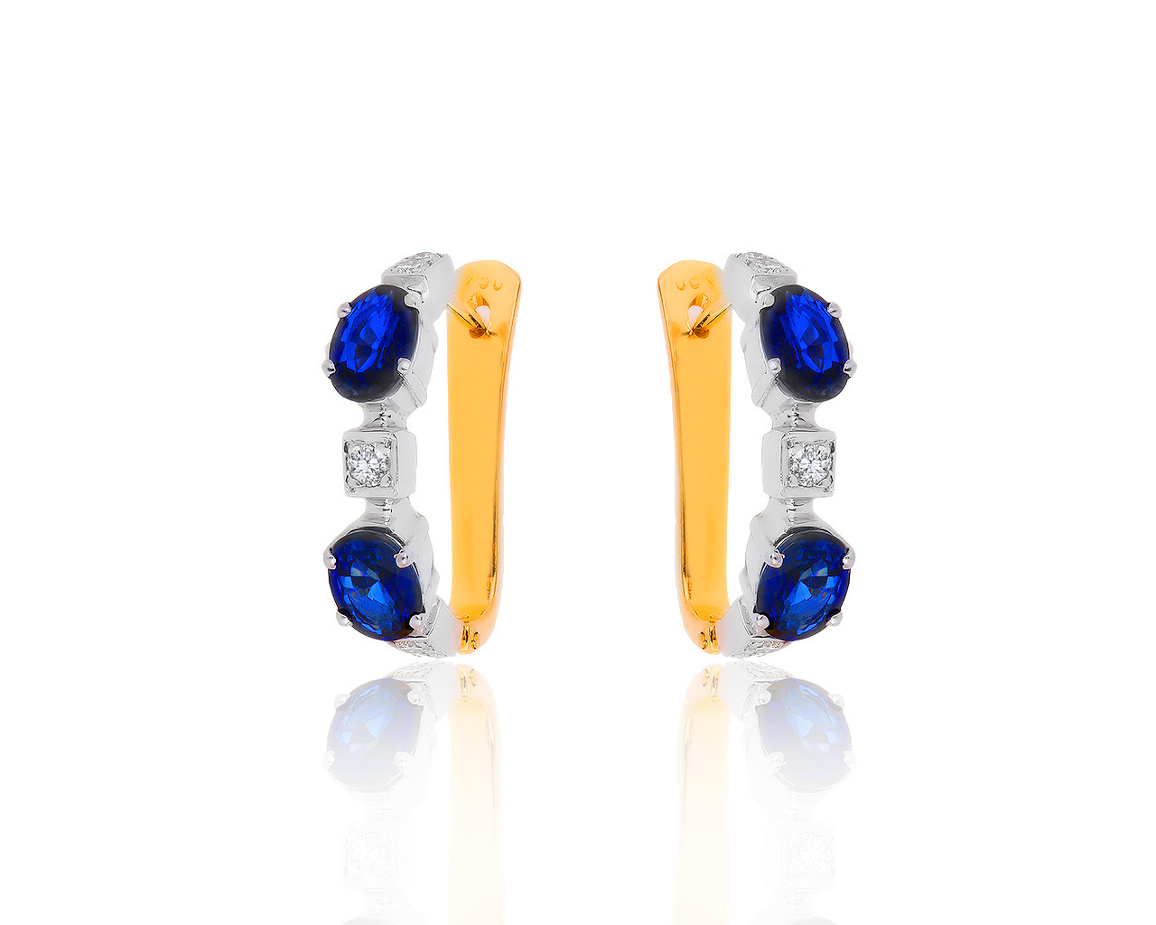 Великолепные золотые серьги с бриллиантами 0.28ct 230819/6