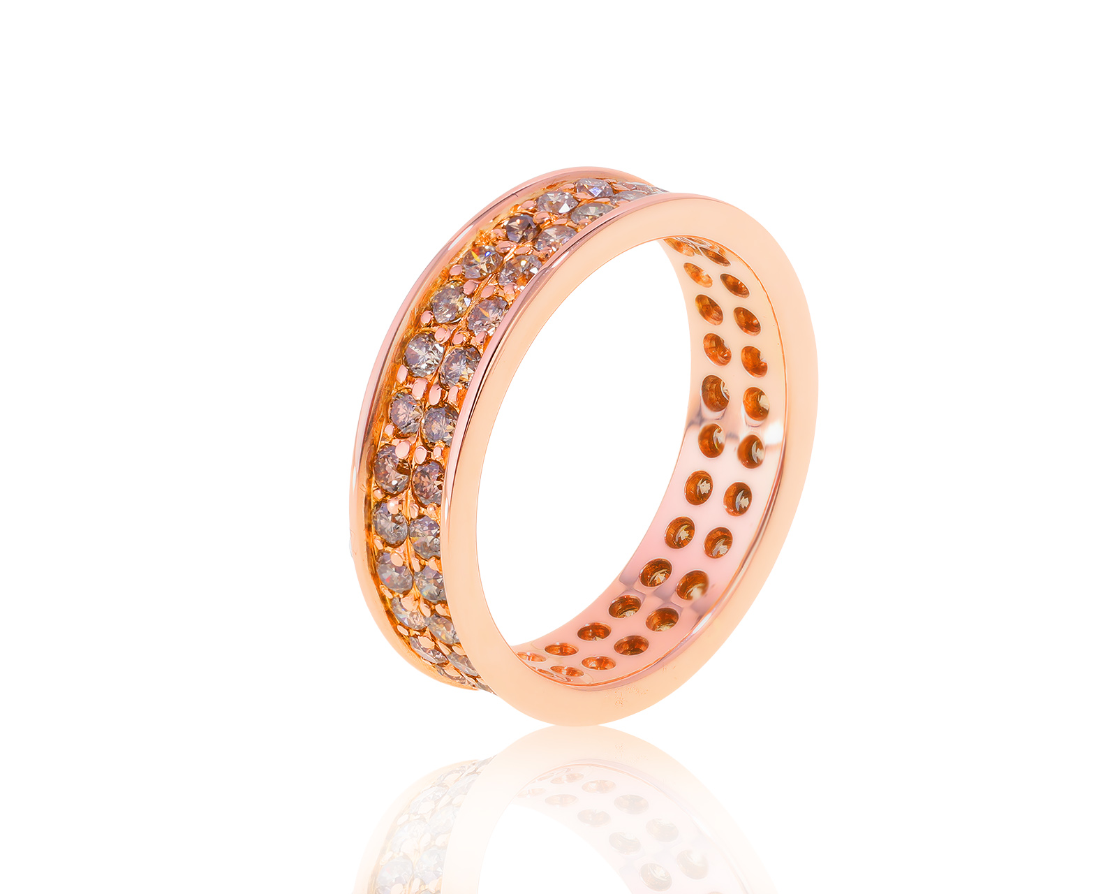Итальянское золотое кольцо с бриллиантами 2.61ct
