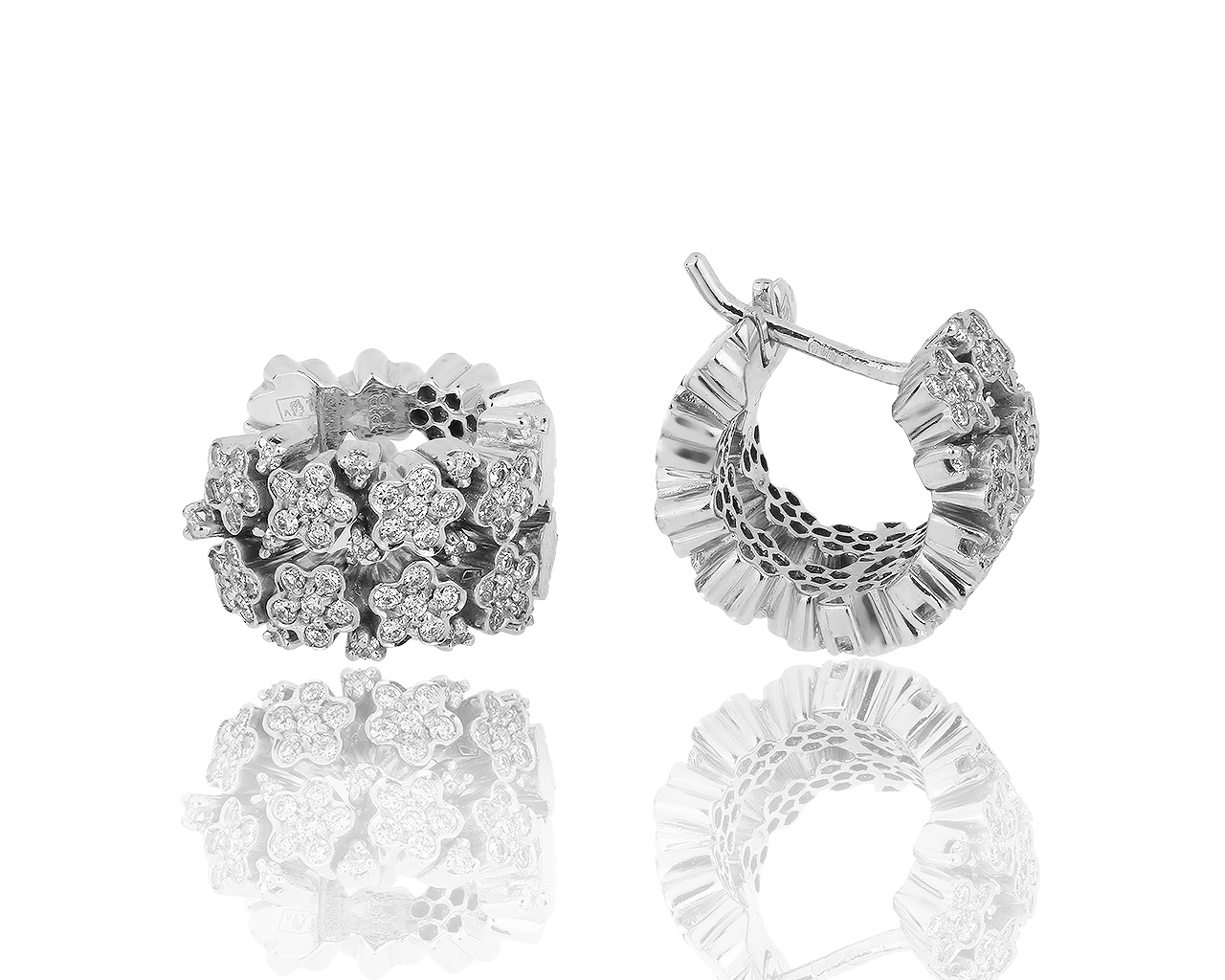 Золотые серьги с бриллиантами 0.65ct Pasquale Bruni Prato Fiorito Золотые серьги с бриллиантами 0.65ct Pasquale Bruni Prato Fiorito