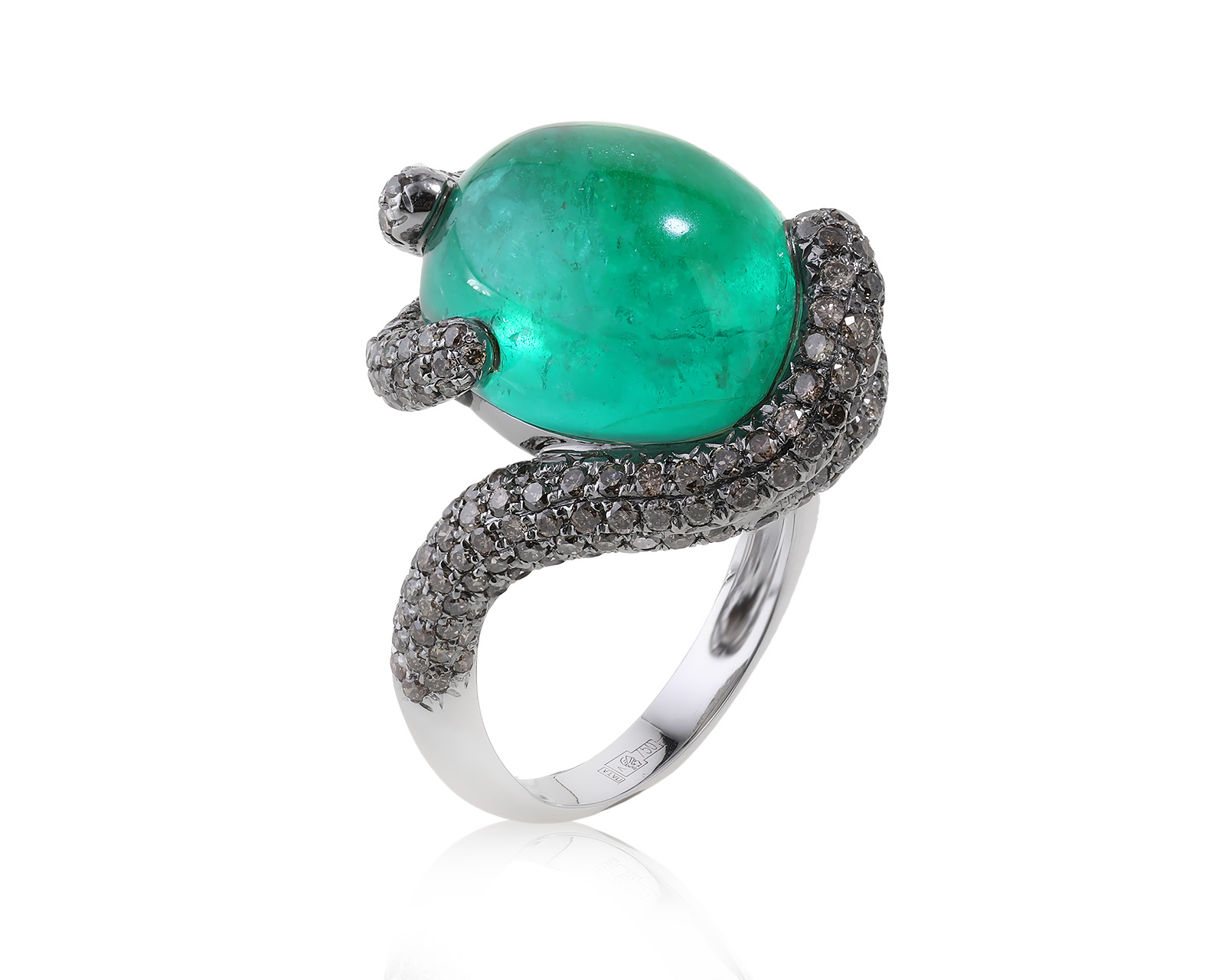 Золотое кольцо с изумрудом 15.76ct и бриллиантами 2.10ct 280623/6