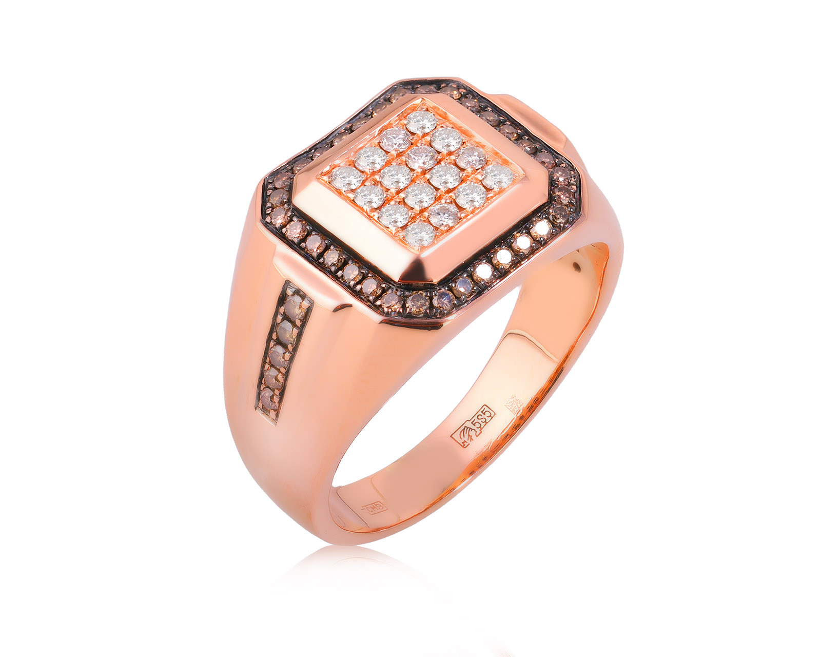 Золотое кольцо с бриллиантами 0.80ct 990393/1