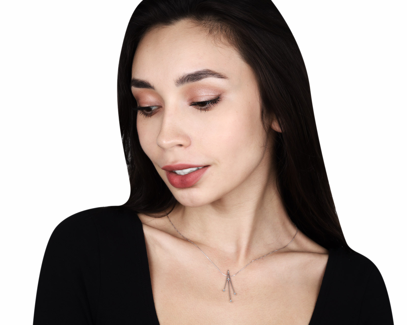 Оригинальный золотой кулон с бриллиантами 0.06ct Davite&Delicchi