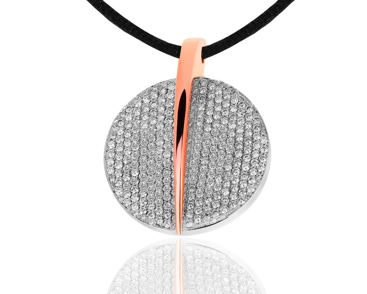 Золотая подвеска с бриллиантами 3.90ct Casa Gi 091218/2