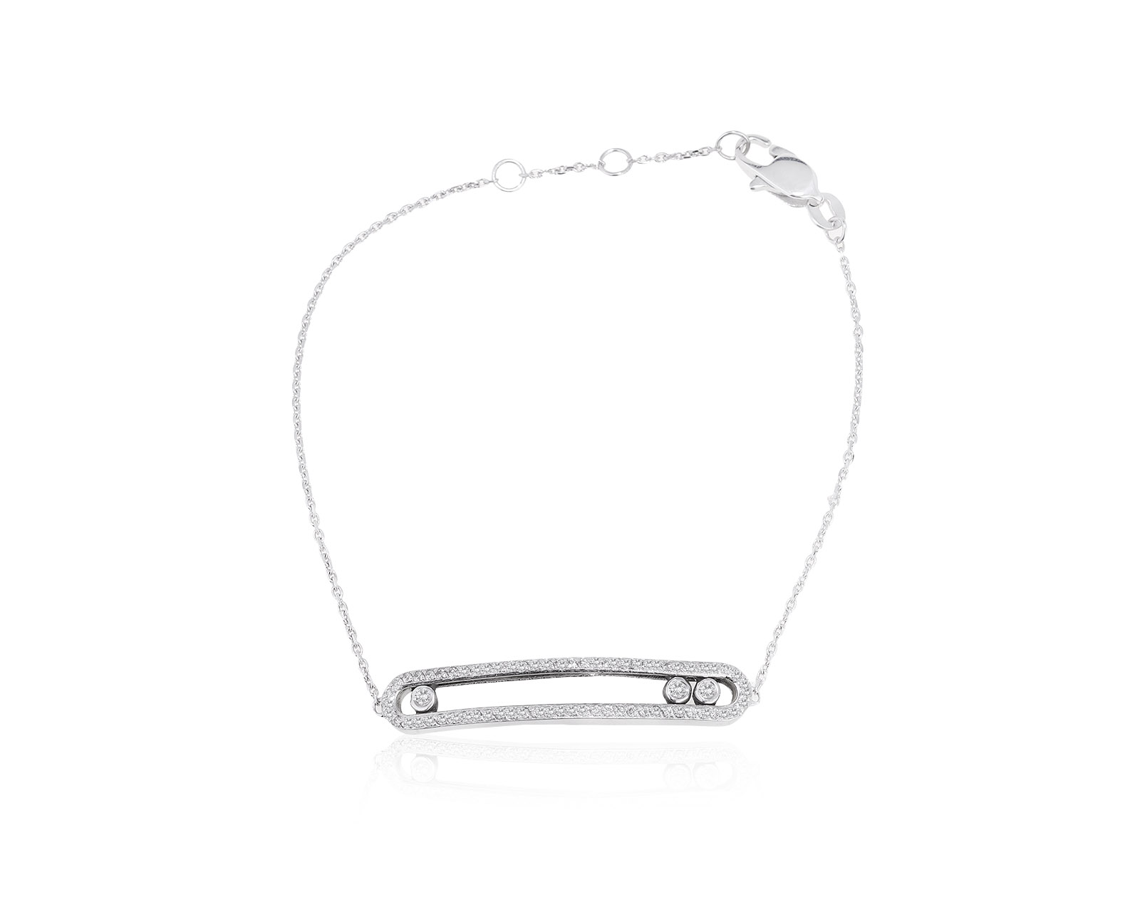 Достойный золотой браслет с бриллиантами 0.39ct 180122/4