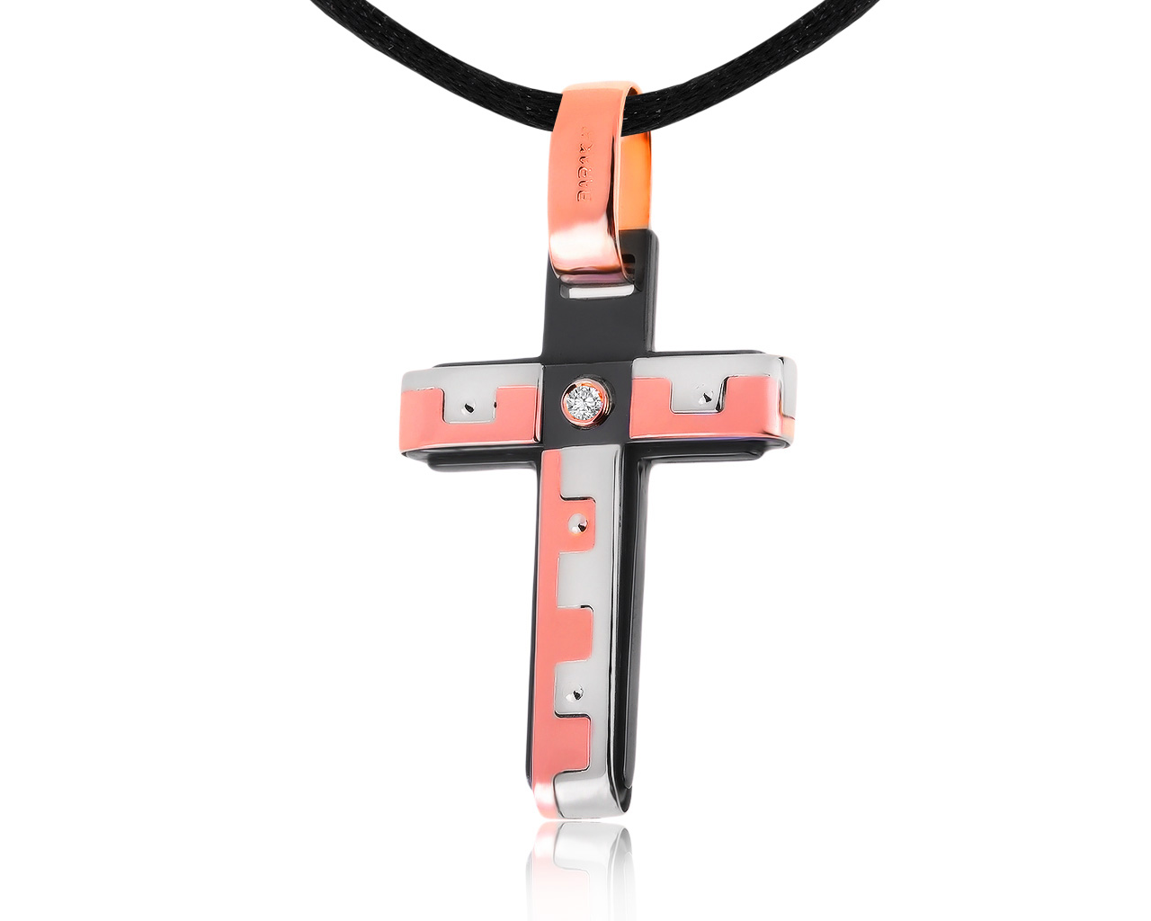 Оригинальный золотой кулон с бриллиантом 0.05ct Baraka 270520/2