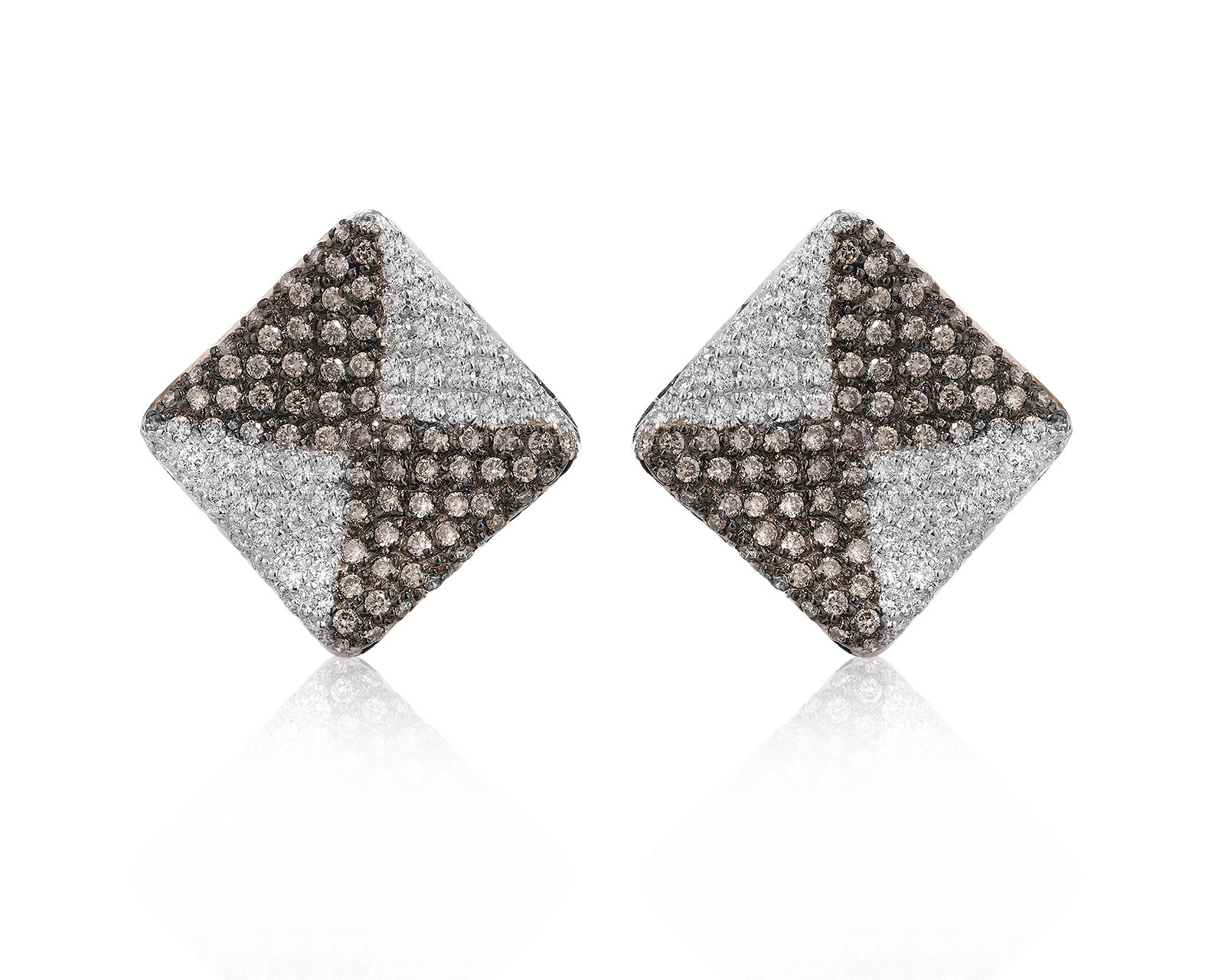 Золотые серьги с бриллиантами 2.56ct 041125/6