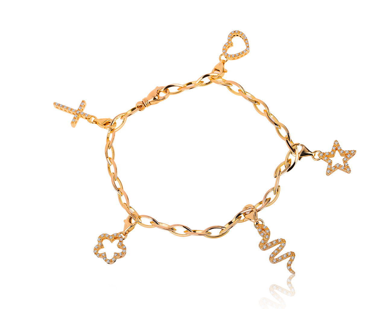 Оригинальный золотой браслет с бриллиантами 0.50ct Carl Bucherer 050720/1