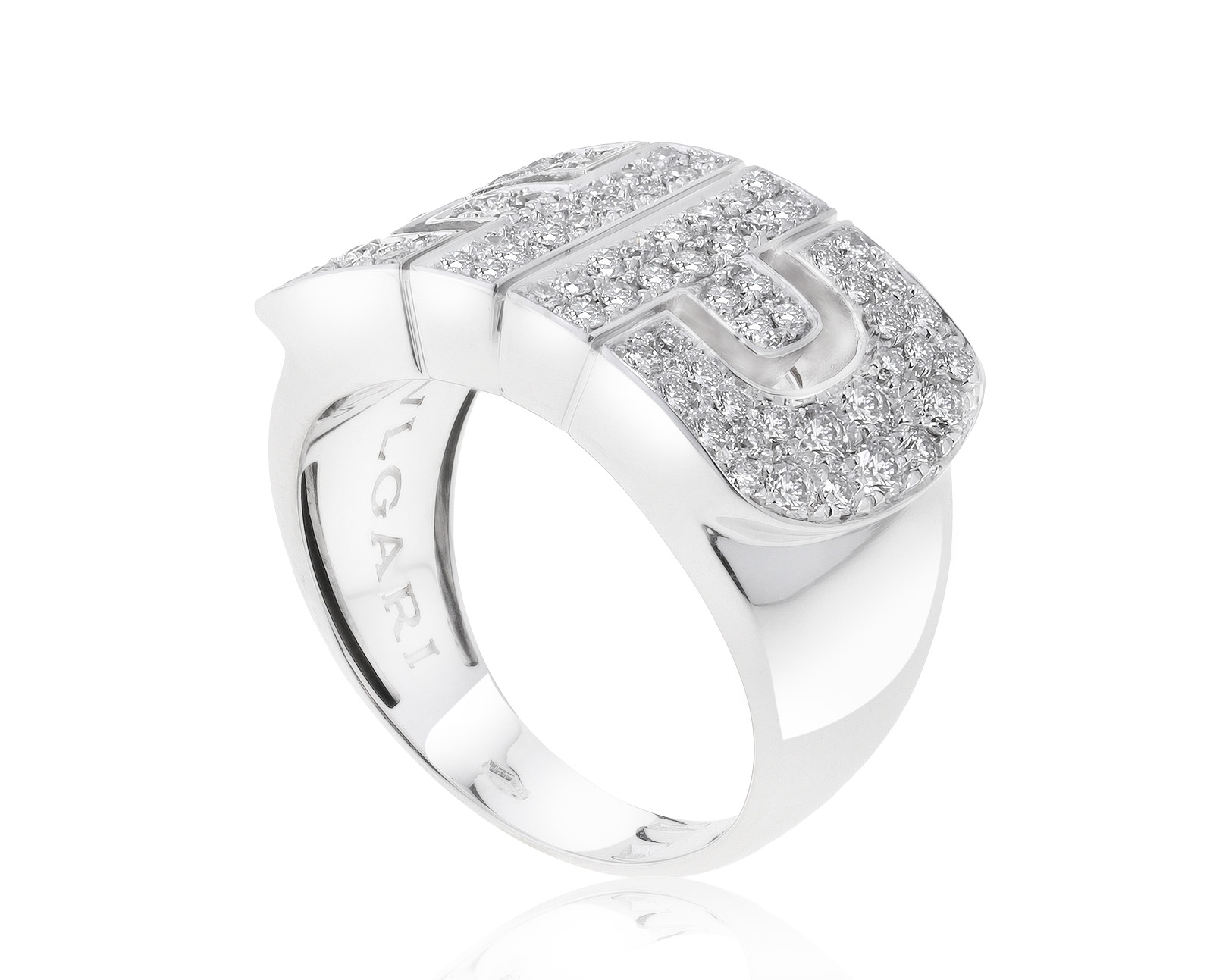 Оригинальное золотое кольцо с бриллиантами 0.96ct Bvlgari Parentesi 180921/3 Оригинальное золотое кольцо с бриллиантами 0.96ct Bvlgari Parentesi 180921/3