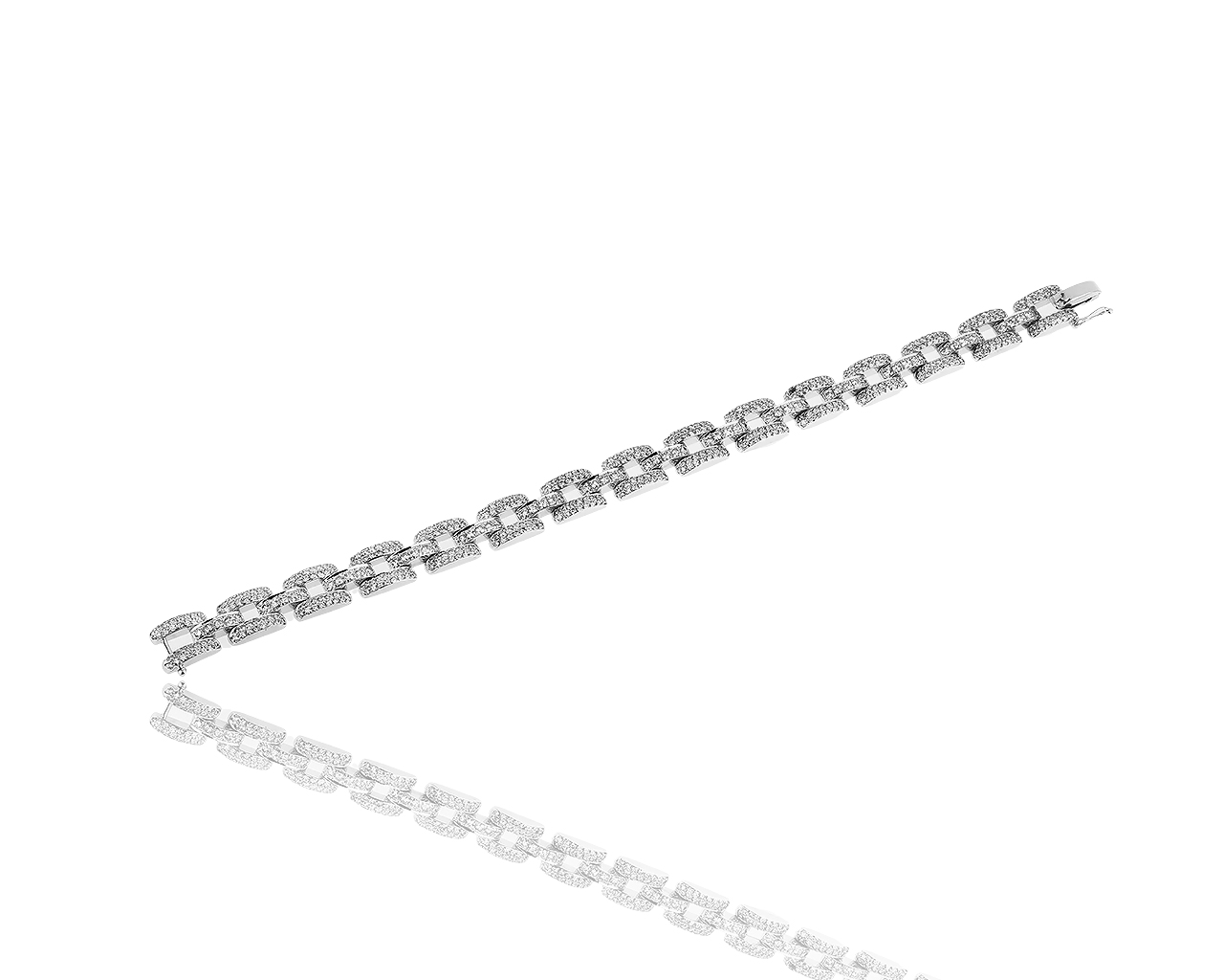 Идеальный золотой браслет с бриллиантами 4.75ct 180619/5