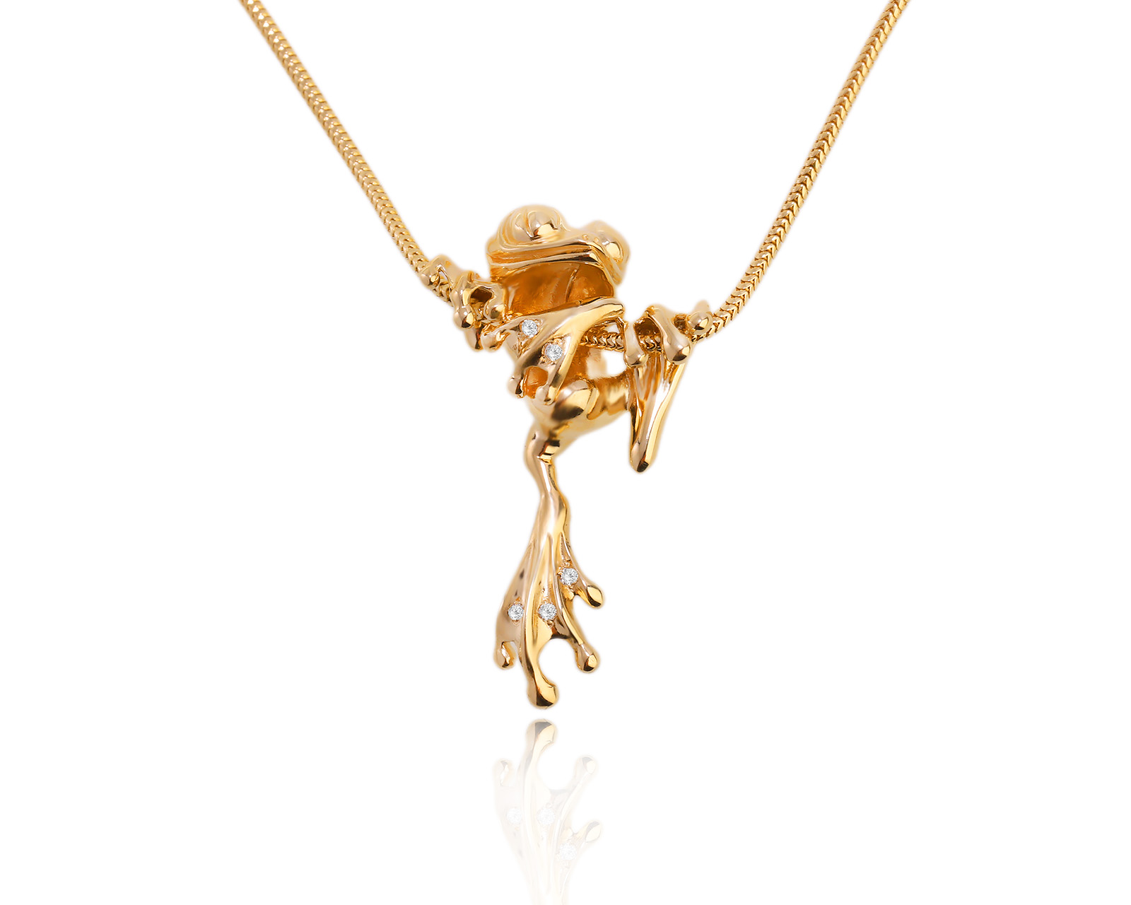 Золотой кулон с бриллиантами 0.03ct 301023/3