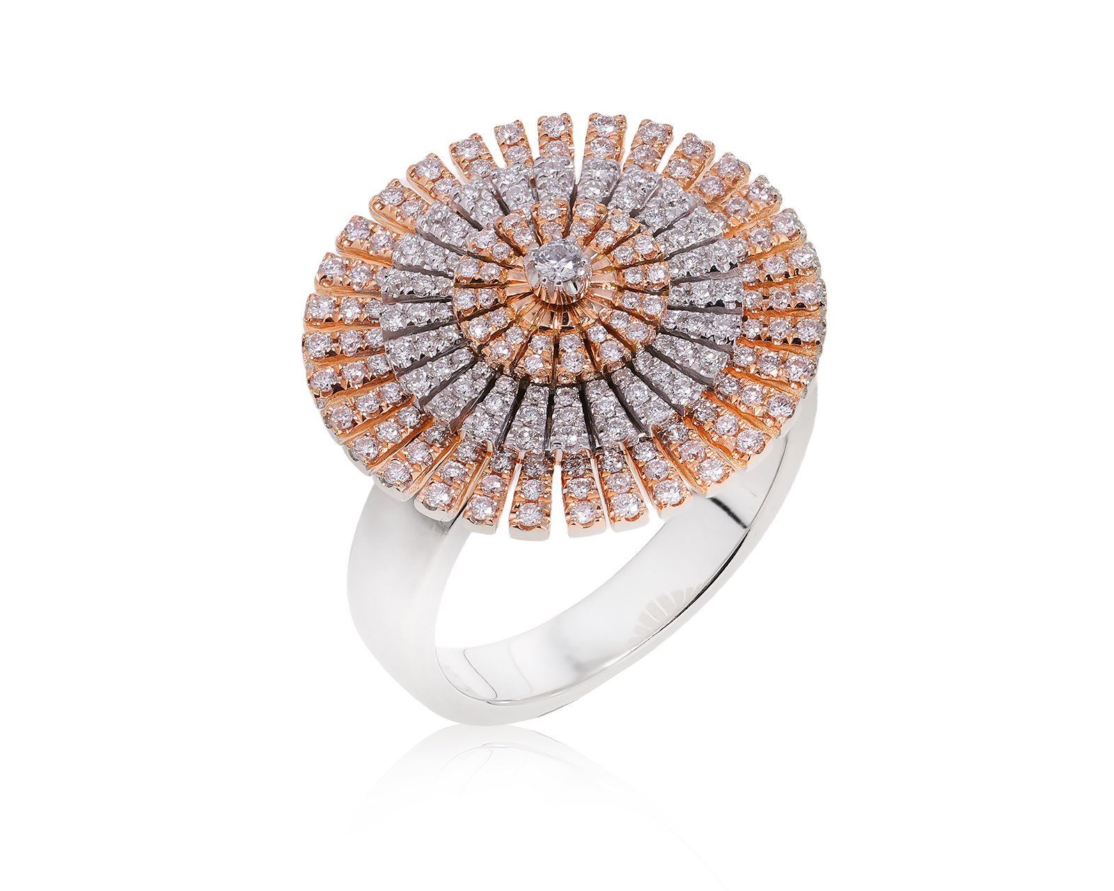 Золотое кольцо с бриллиантами 0.68ct 191025/10