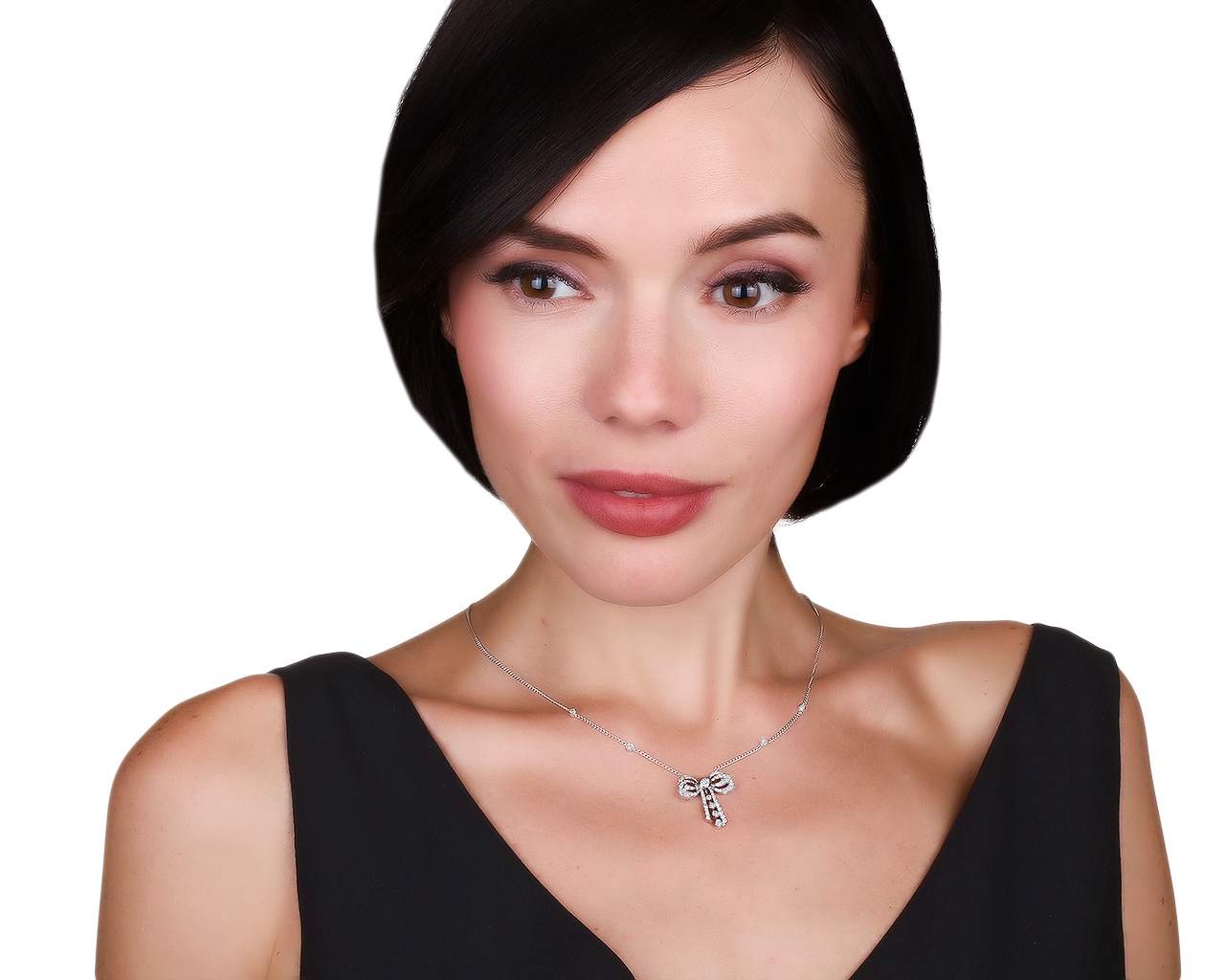 Притягательный золотой кулон с бриллиантами 0.85ct