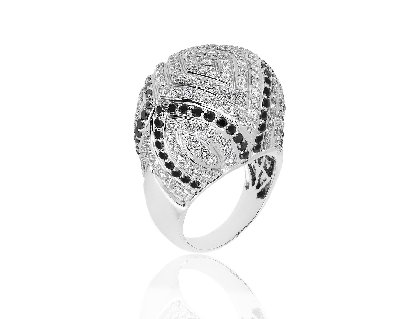 Шикарное золотое кольцо с бриллиантами 4.37ct 260118/2