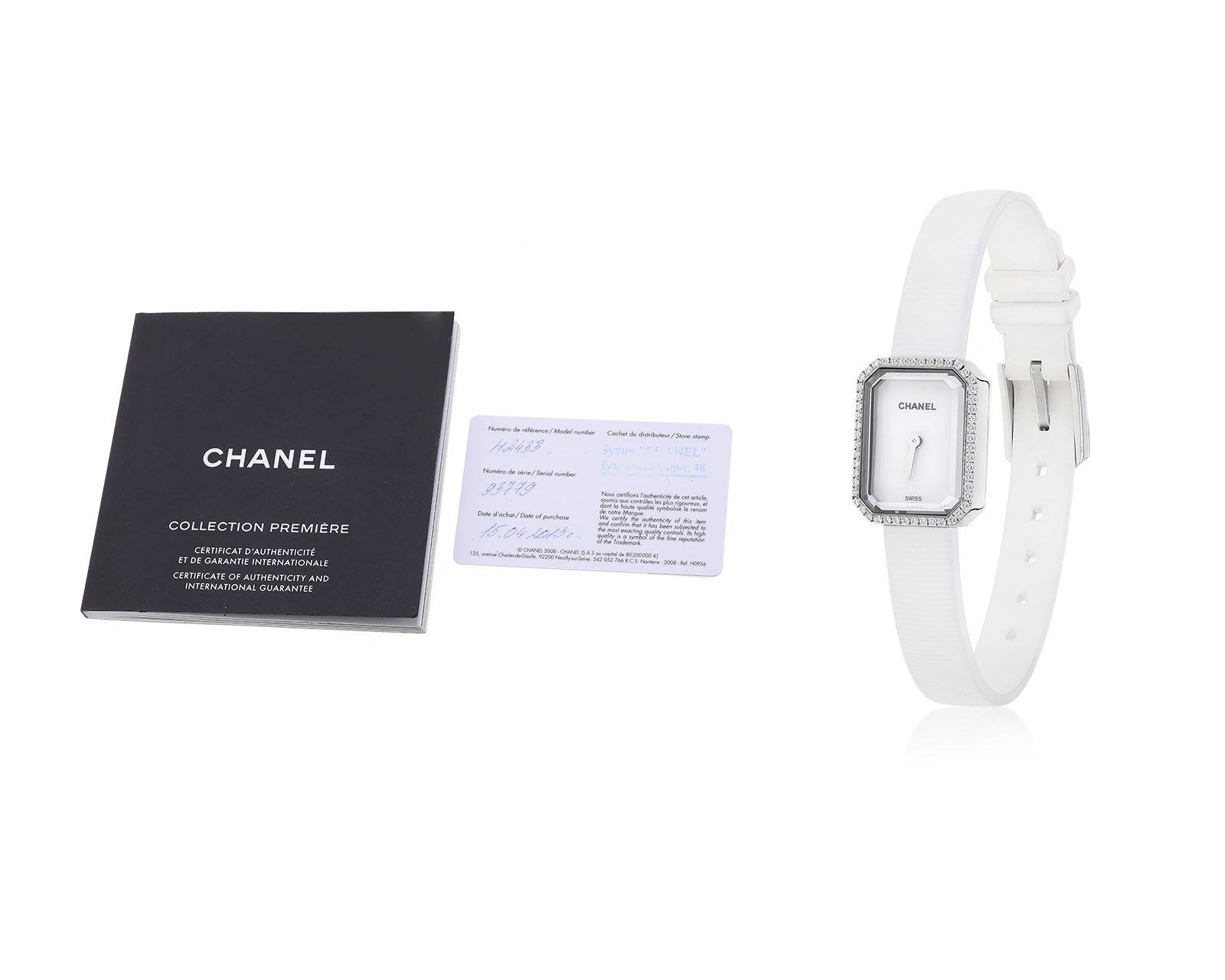 Оригинальные стальные часы Chanel Premiere Mini