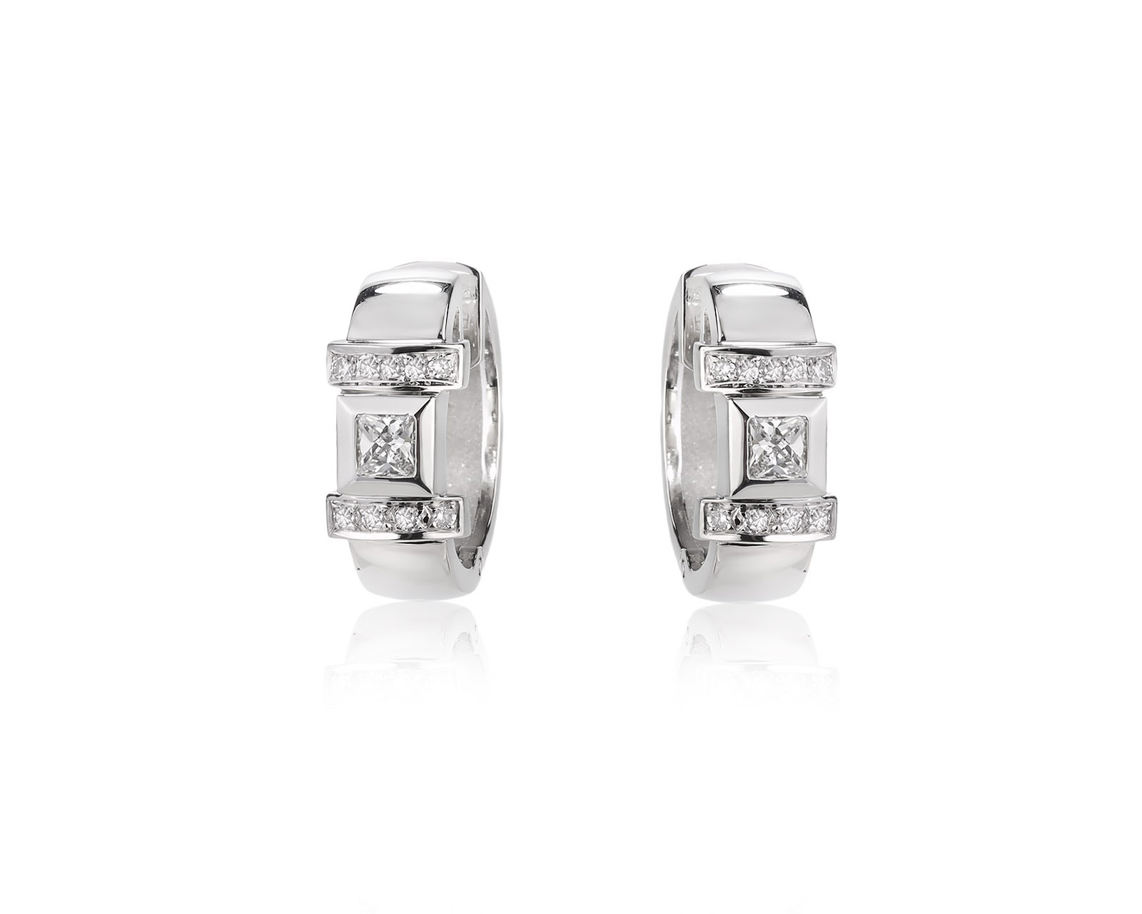 Платиновые серьги с бриллиантами 0.49ct 190526/8
