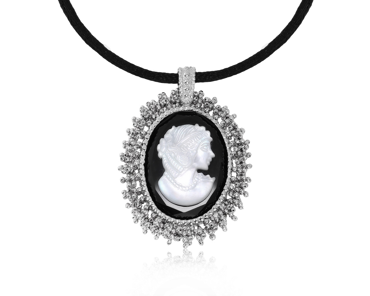 Итальянский золотой кулон с ониксом 11.40ct 040421/3