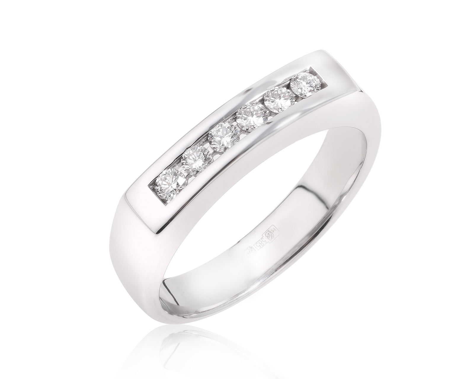 Золотое кольцо с бриллиантами 0.30ct 181224/12