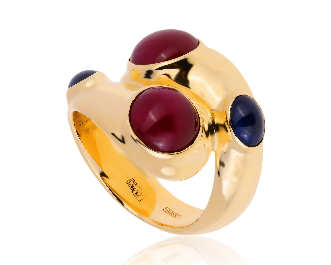 Удивительное золотое кольцо с рубинами 7.54ct 290720/8