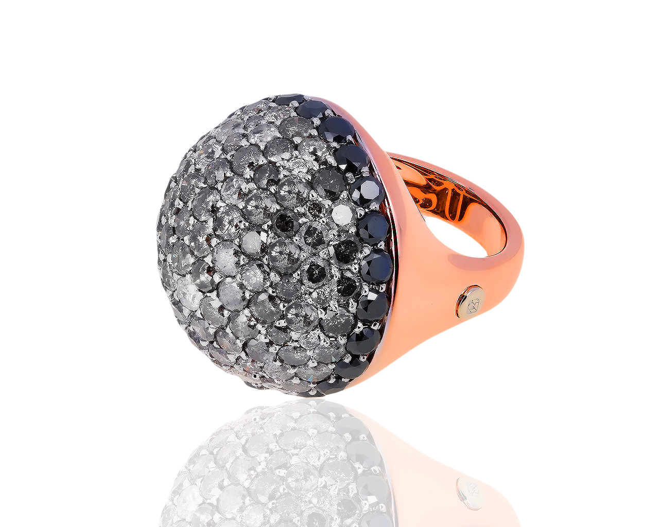 Итальянское золотое кольцо с бриллиантами 11.63ct Centoventuno 091118/6