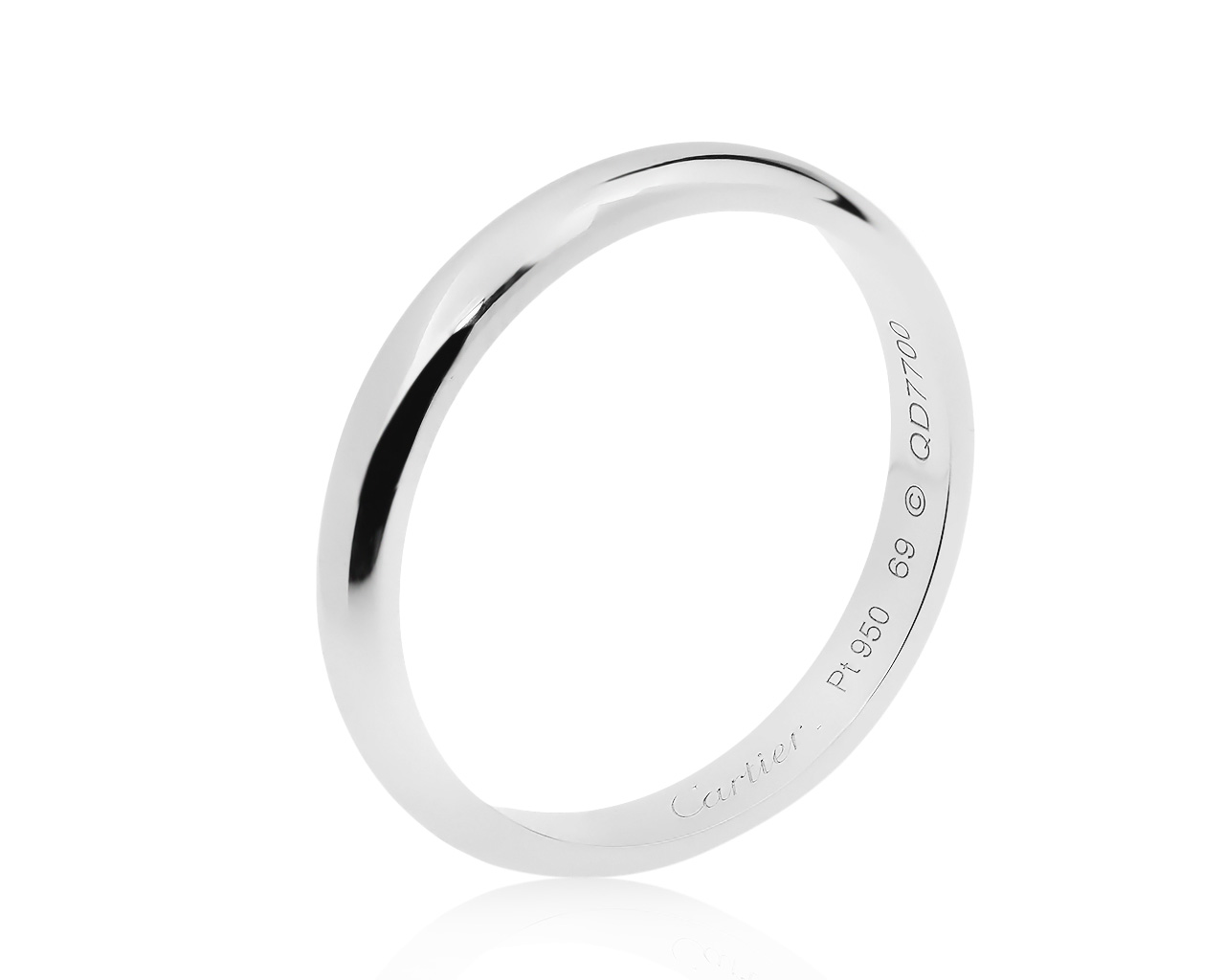 Оригинальное платиновое кольцо Cartier 1895 210720/9