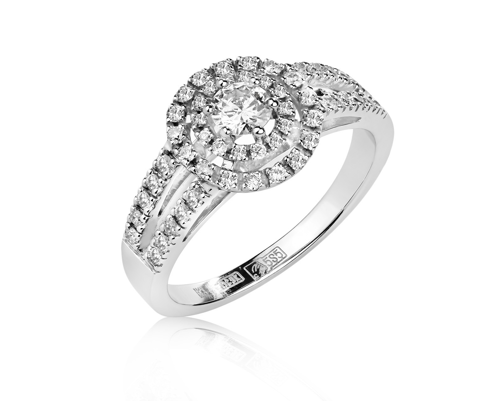 Оригинальное золотое кольцо с бриллиантами 0.63ct Constantin Artmayer 040626/КМ350