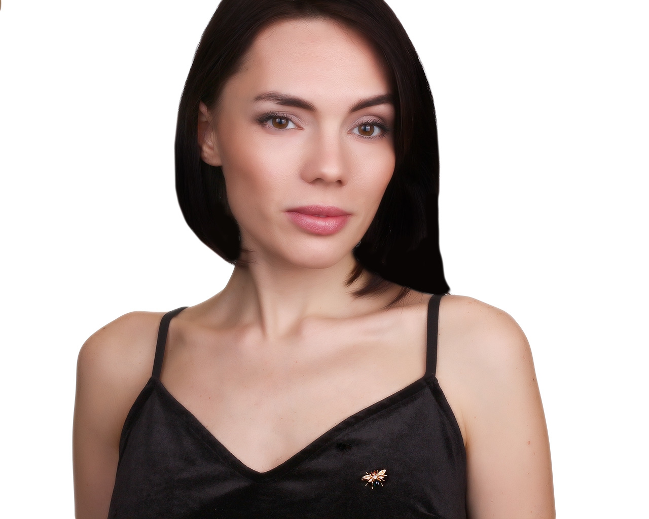 Прекрасная золотая брошь с сапфиром 1.16ct