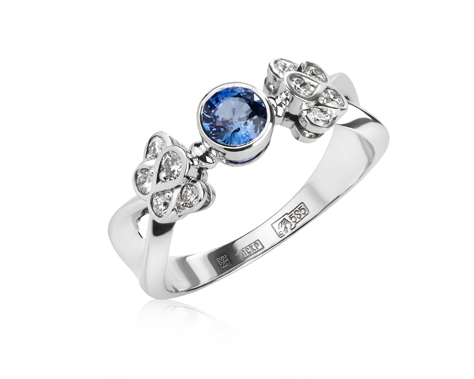 Оригинальное золотое кольцо с сапфиром 0.59ct Constantin Artmayer