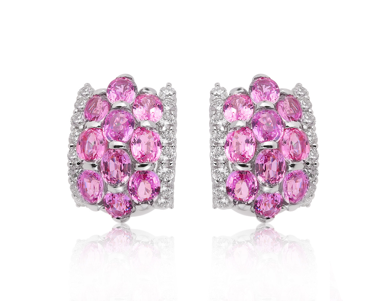 Оригинальные золотые серьги с сапфирами 6.40ct Adler 300720/15