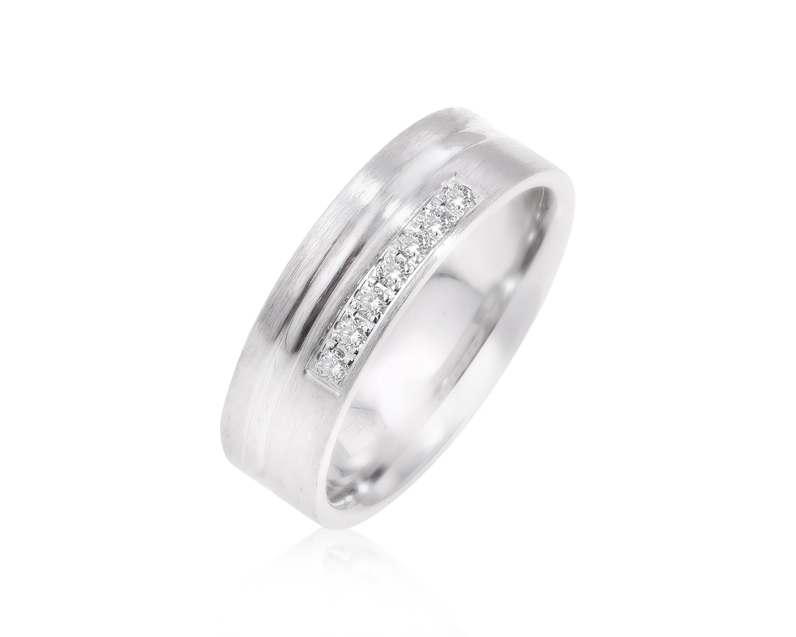 Оригинальное золотое кольцо с бриллиантами 0.10ct Roberto Bravo 060624/1