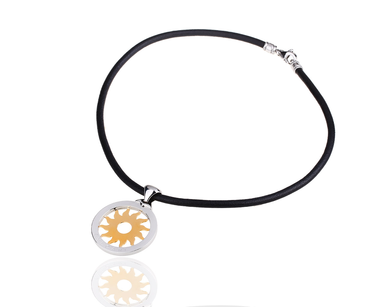 Элегантная золотая подвеска Bvlgari Tondo