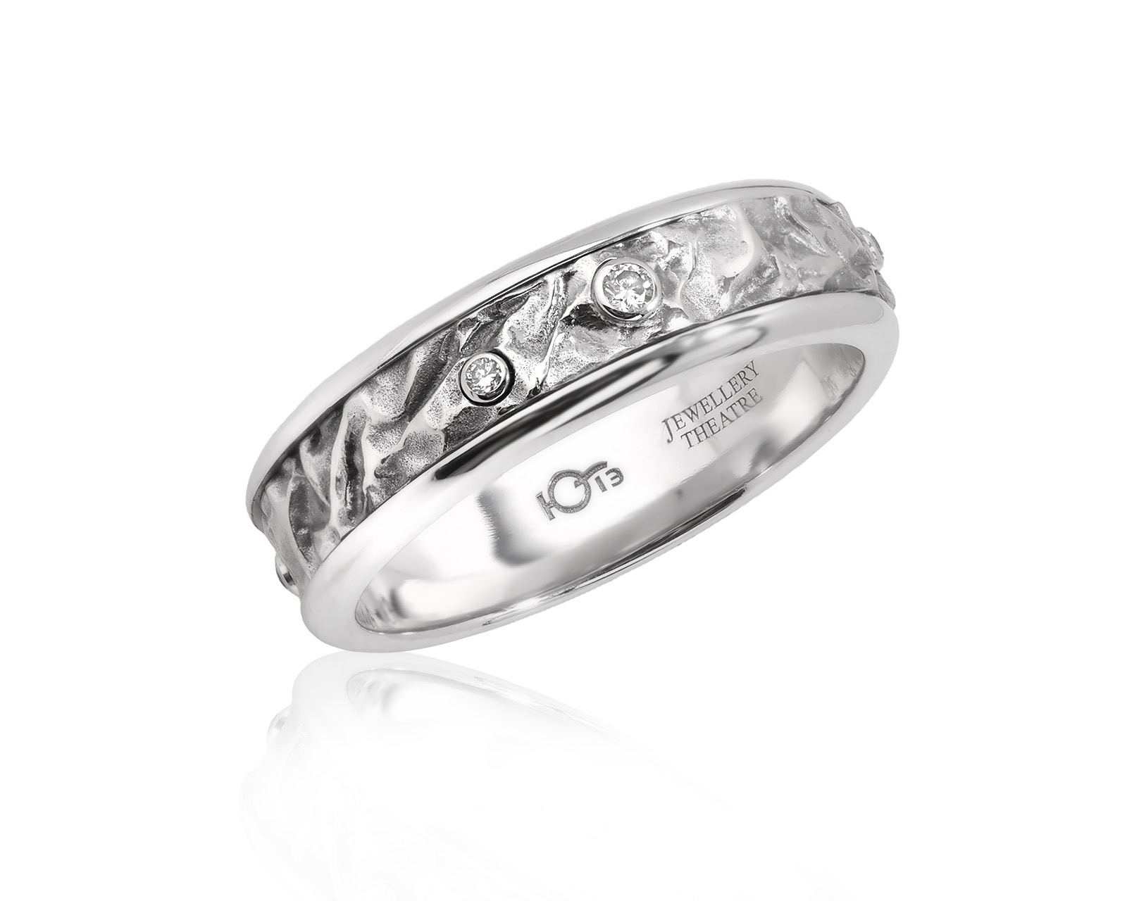 Оригинальное золотое кольцо с бриллиантами 0.10ct Jewellery Theatre 090426/1