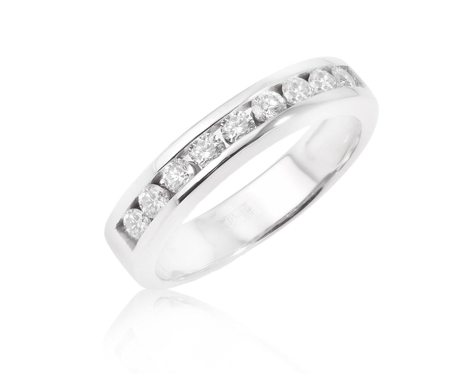 Золотое кольцо с бриллиантами 0.36ct 990053/1