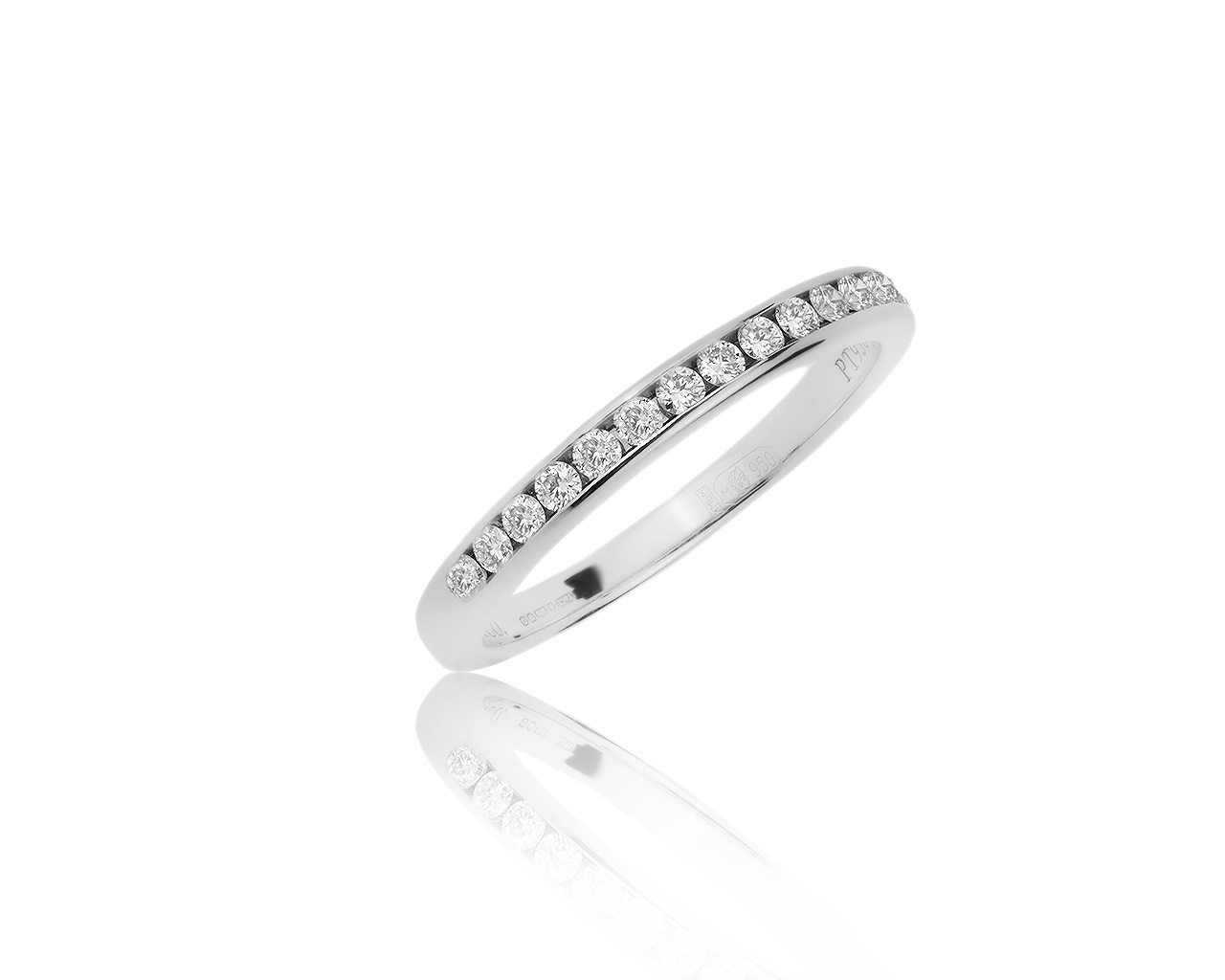 Оригинальное платиновое кольцо с бриллиантами 0.24ct Tiffany&Co 030220/10