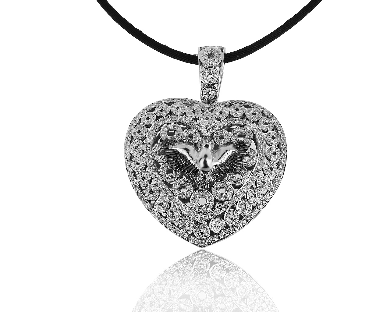 Прелестный золотой кулон с бриллиантами 2.31ct 040819/19