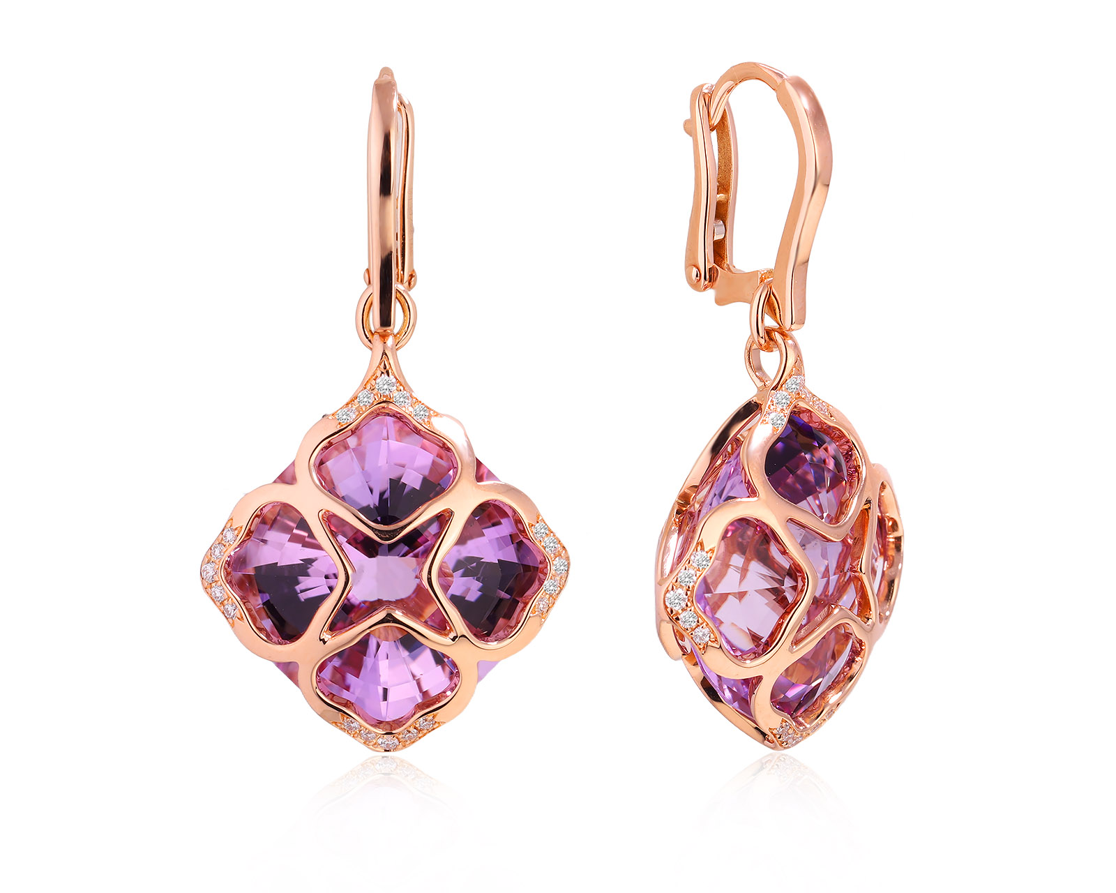 Оригинальные золотые серьги Chopard Imperiale Cocktail